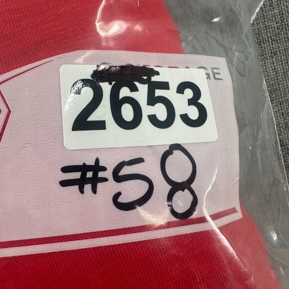 Style & Co Basic Red Shirt Lightweight Plus 1X Cotton Blend Short Sleeve V-Neck - Picture 10 of 10